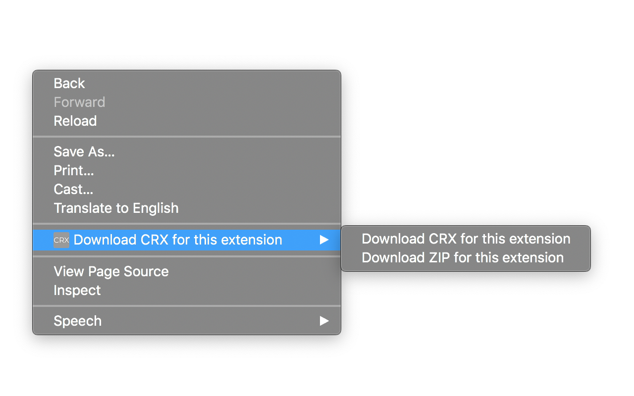 Right-click Menu Options